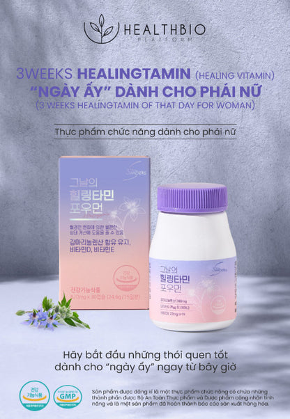 3WEEKS HEALINGTAMIN " NGÀY ẤY" DÀNH CHO PHÁI NỮ